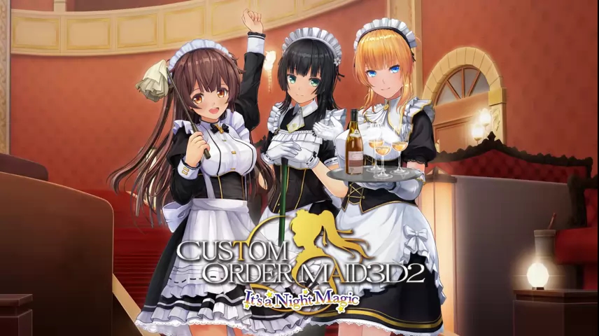 3D定制女仆2条目的原创抽象几何配图，非游戏截图